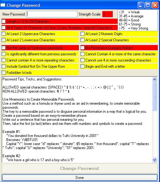 GUI OpenEdge Password Meter