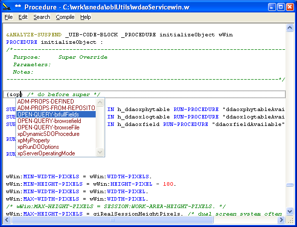 Completion for preprocessors in ABHack